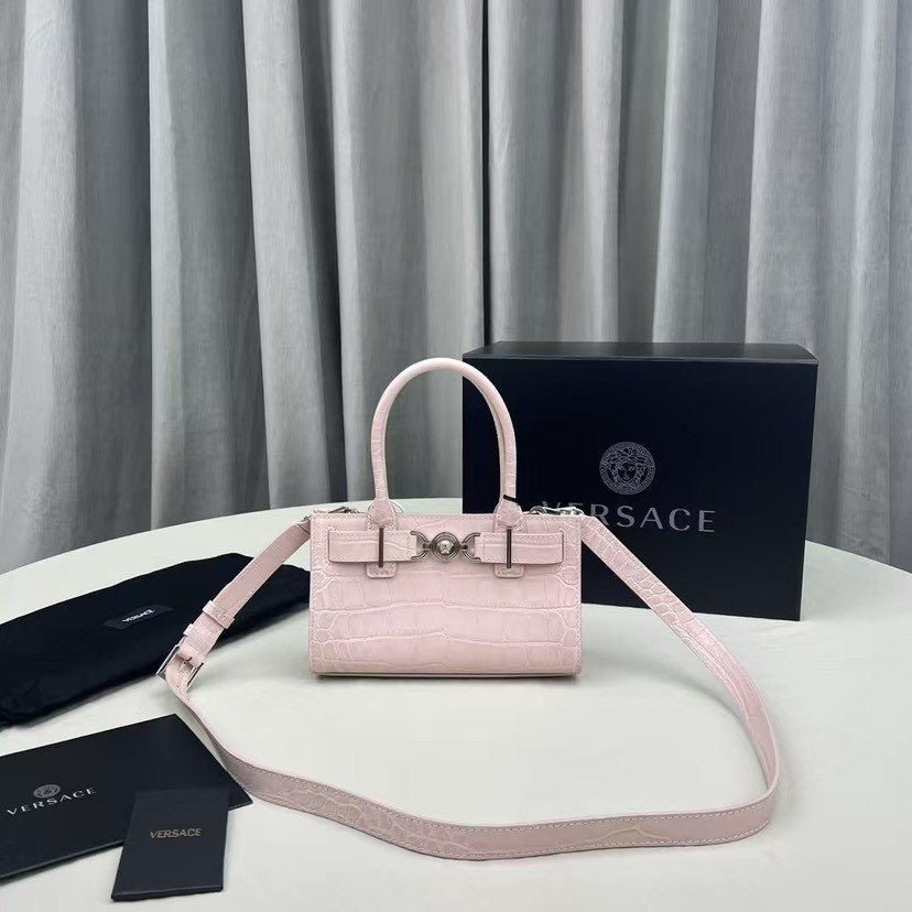 VERSACE Mini Flap Bag Dimensions:17 × 17 × 7 cm - Image 4