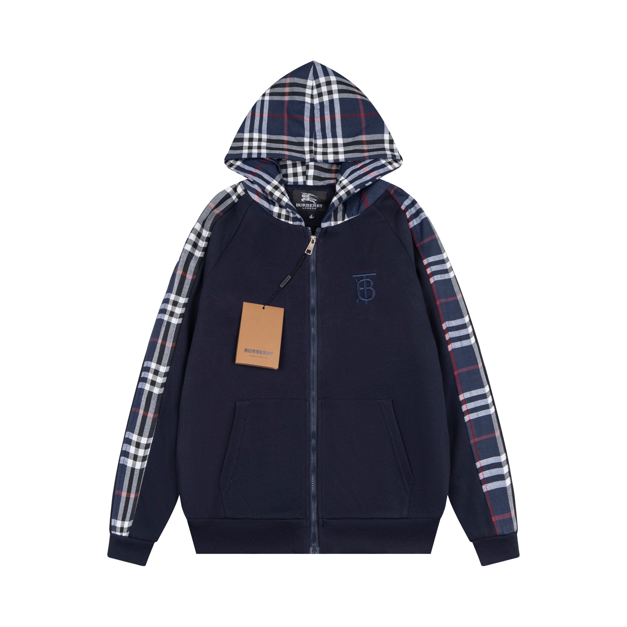 Burberry Plaid Hooded Jacket - Image 3