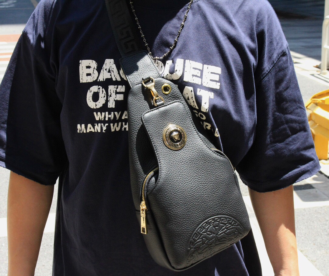 VERSACE Crocodile leather crossbody bag - Image 4