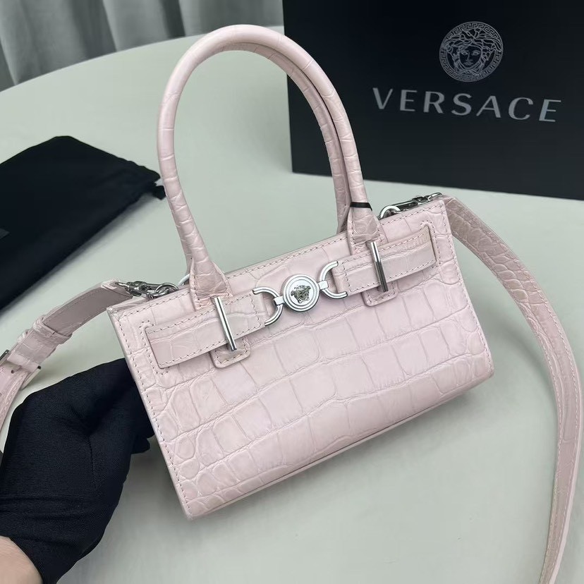 VERSACE Mini Flap Bag Dimensions:17 × 17 × 7 cm - Image 5