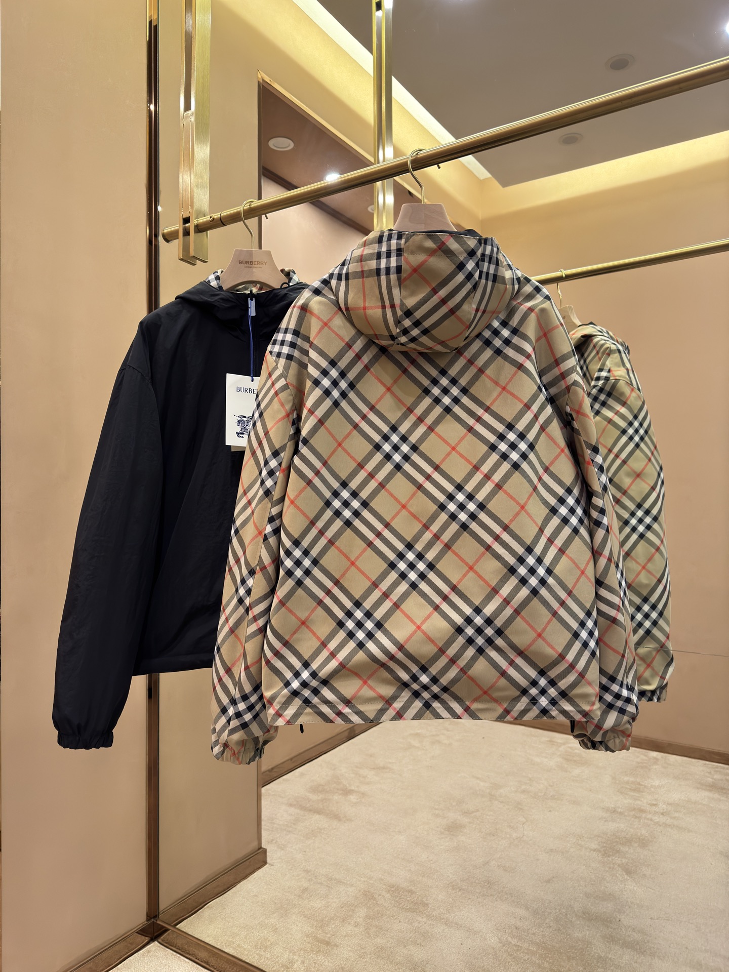 BURBERRY Plaid Hooded Jacket - Image 4