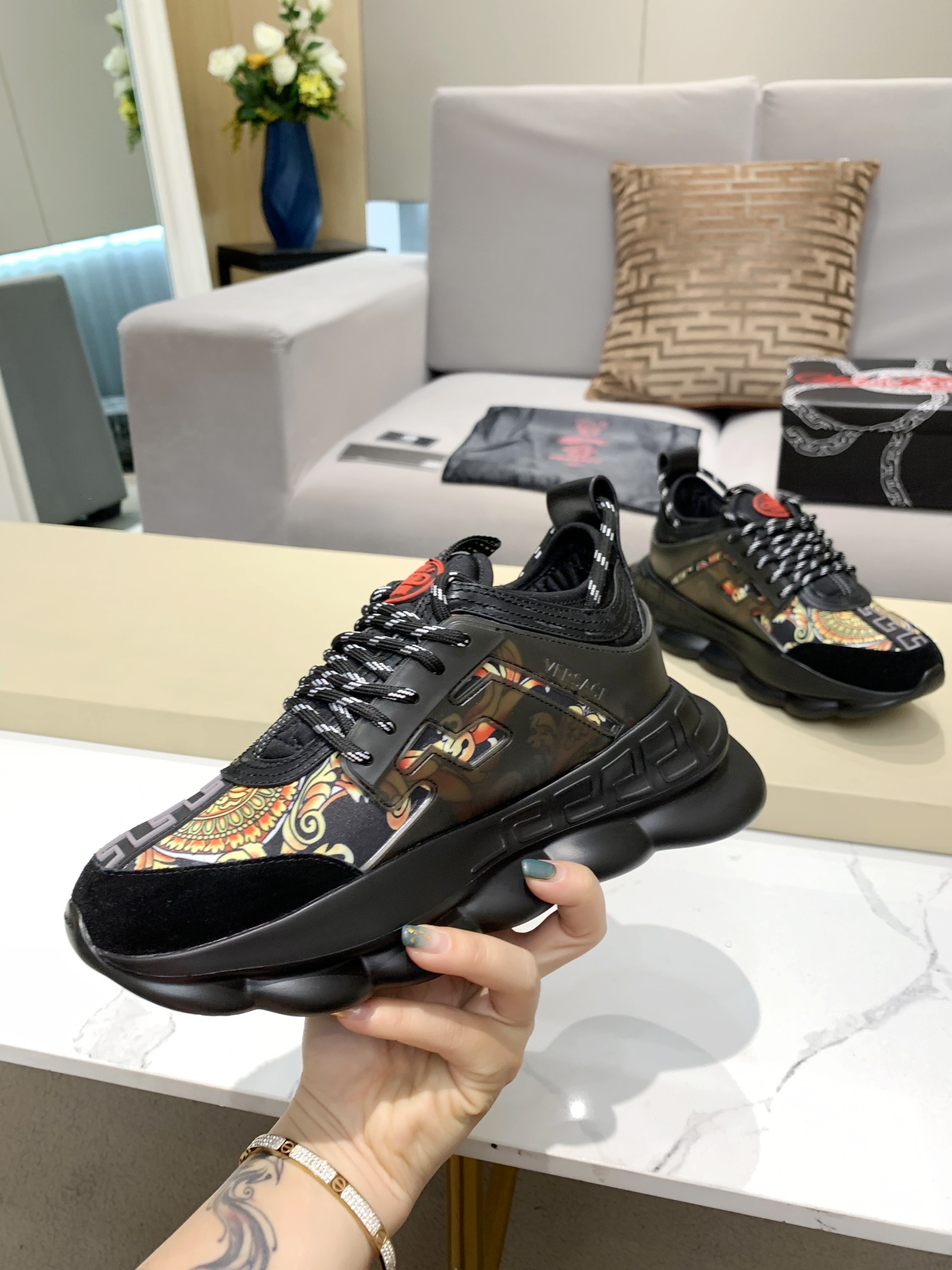 VERSACE Platform Dad Sneakers - Image 4