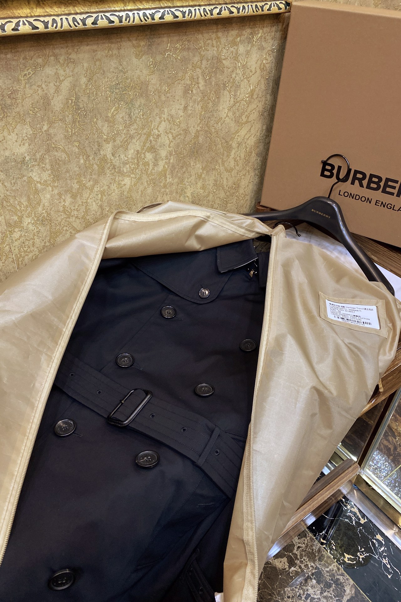 Burberry Black Short Trench Coat - Image 6