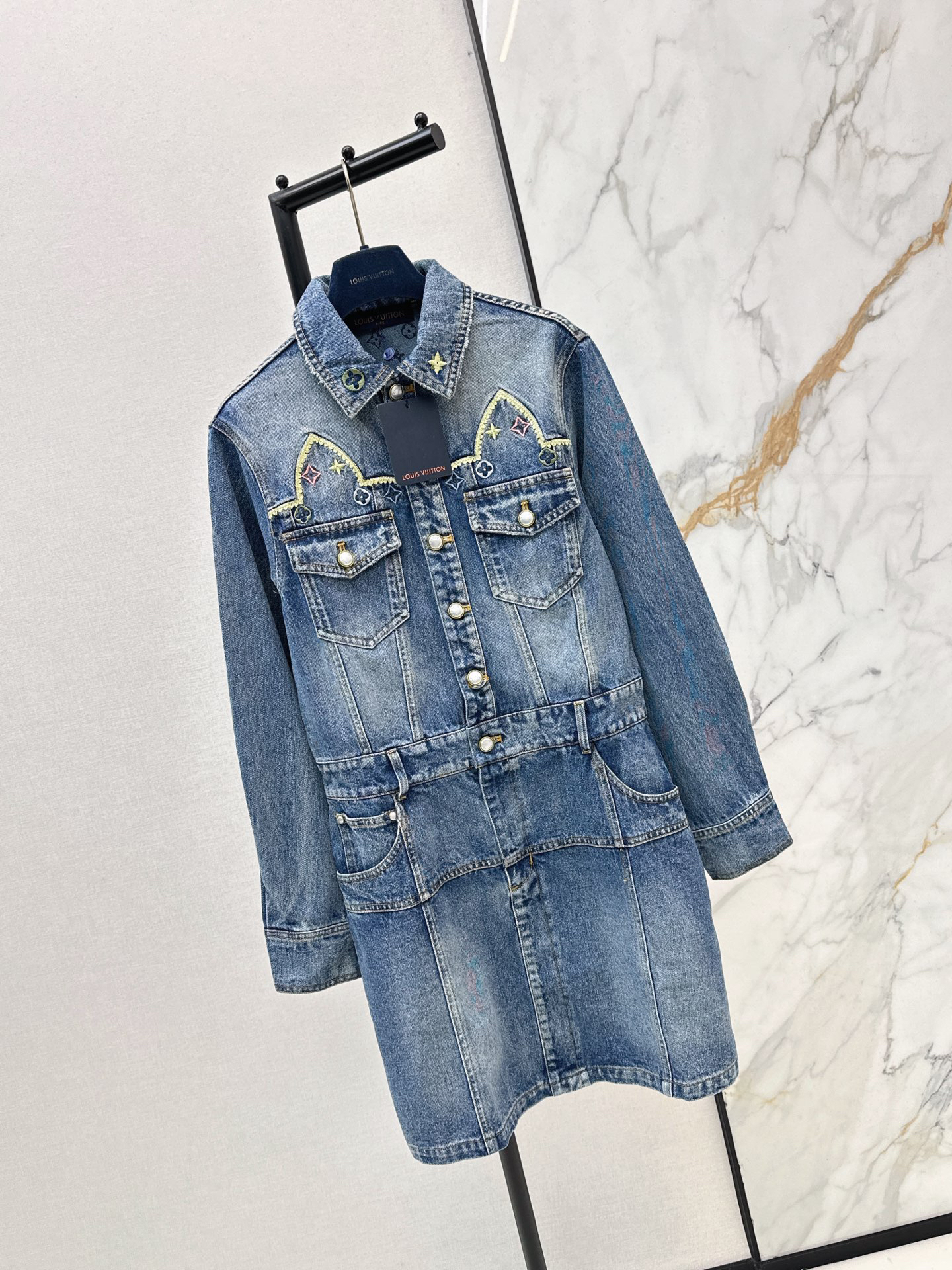 LV Denim dress - Image 5
