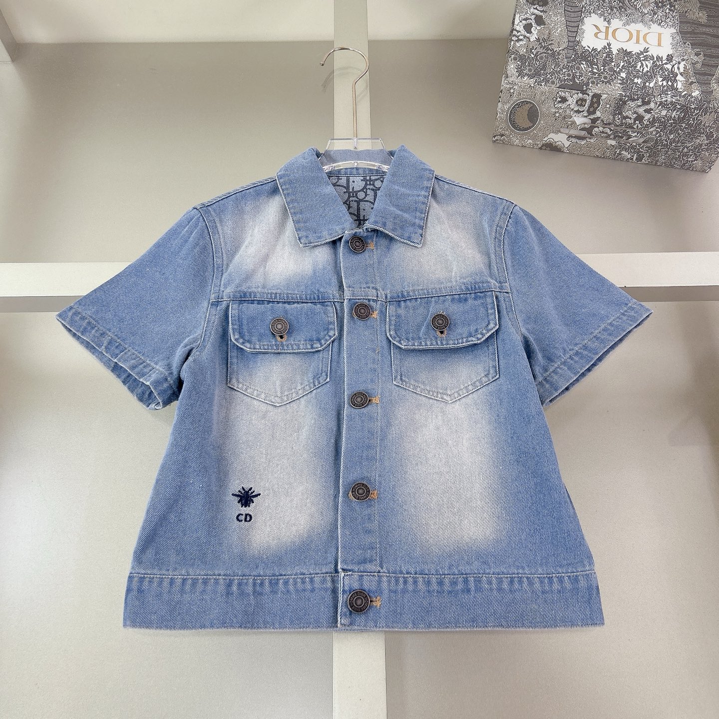 DIOR denim blue T-shirt suit - Image 5
