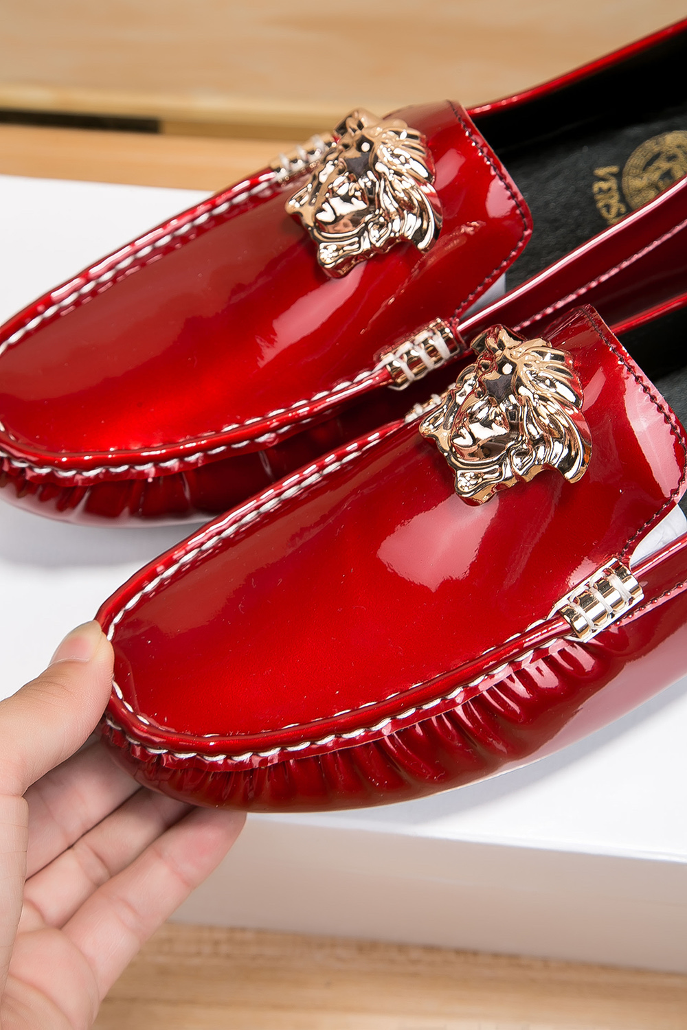 VERSACE Rad Leather Shoes - Image 5