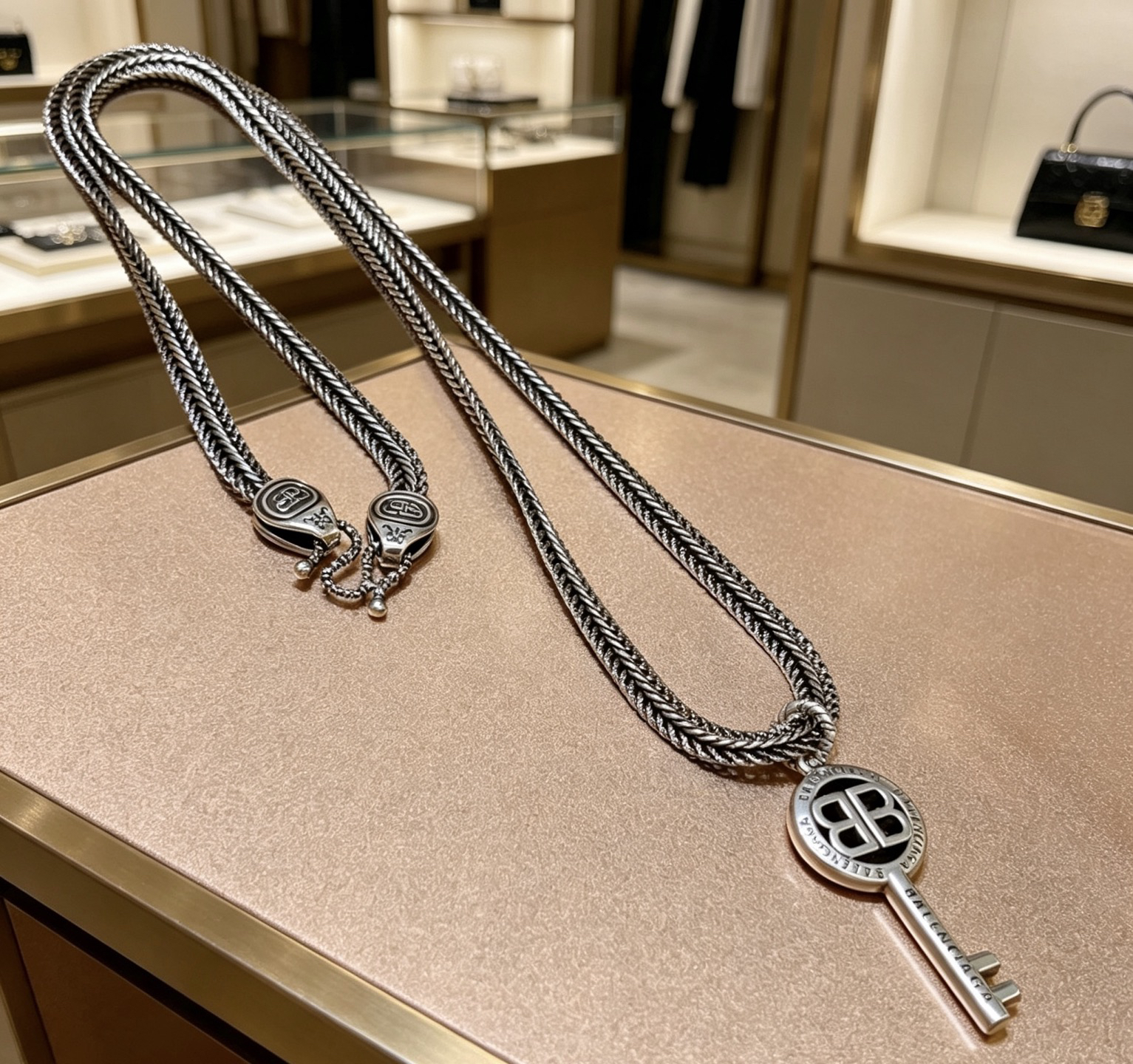 BALENCIAGA Silver Necklace - Image 9
