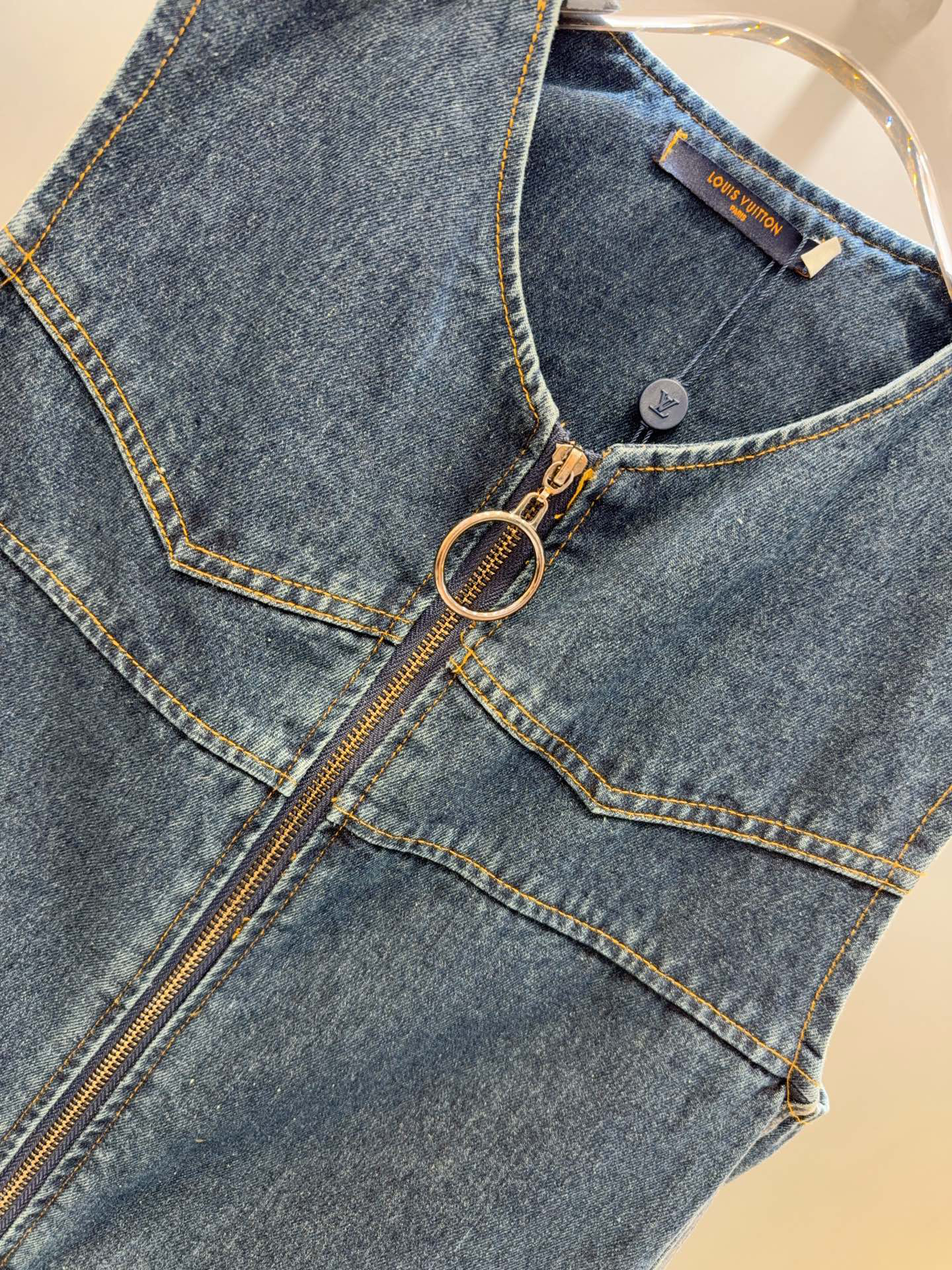Louis Vuitton Denim dress - Image 7