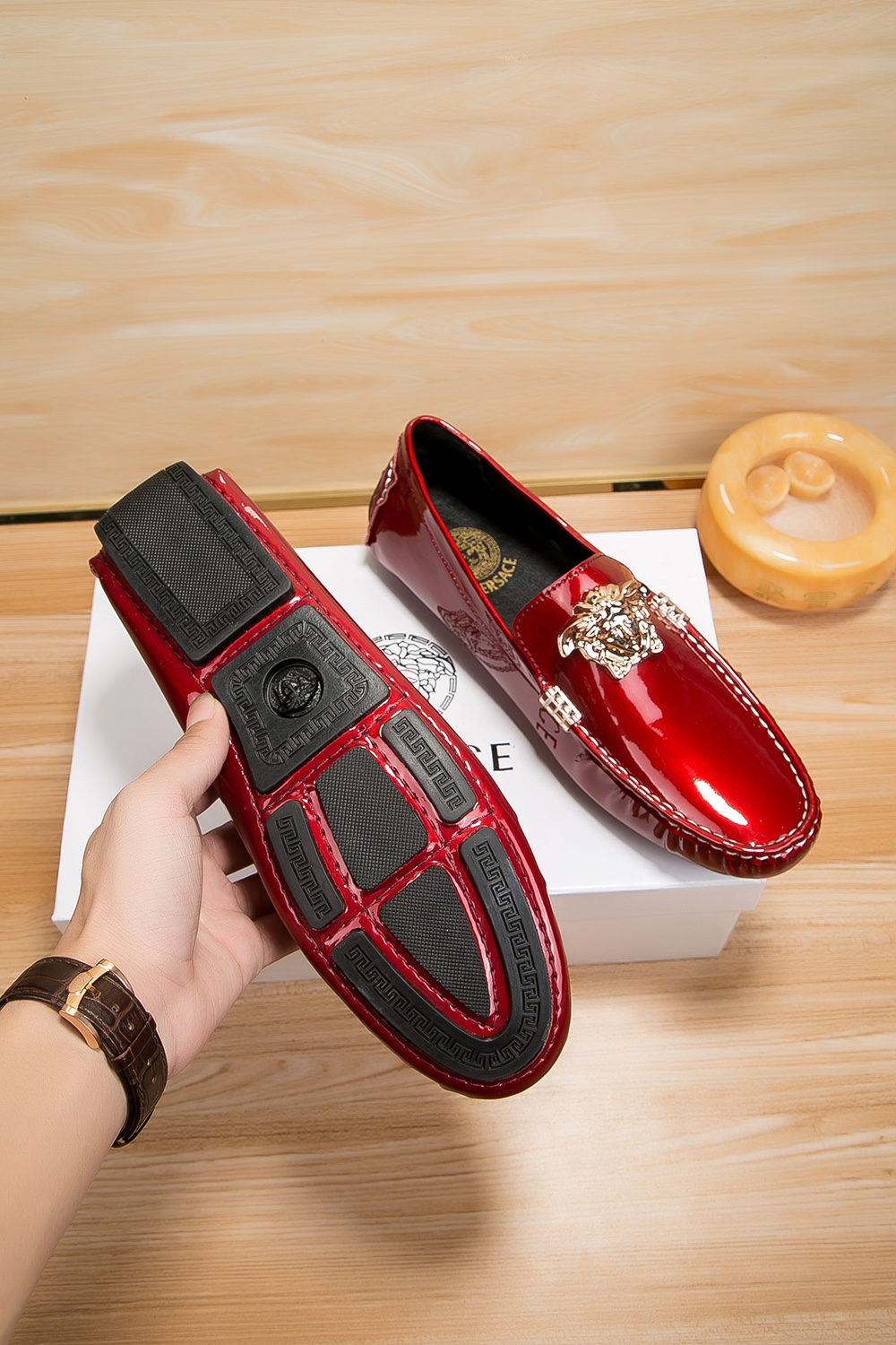VERSACE Rad Leather Shoes - Image 7