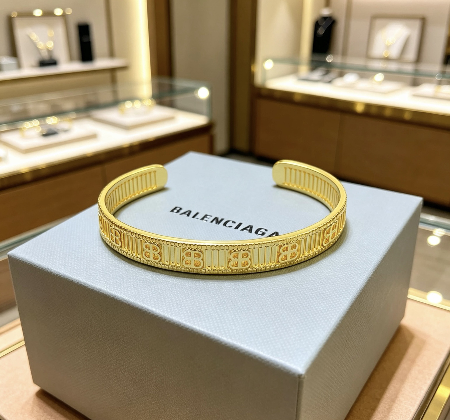BALENCIAGA Golden Bangle - Image 6