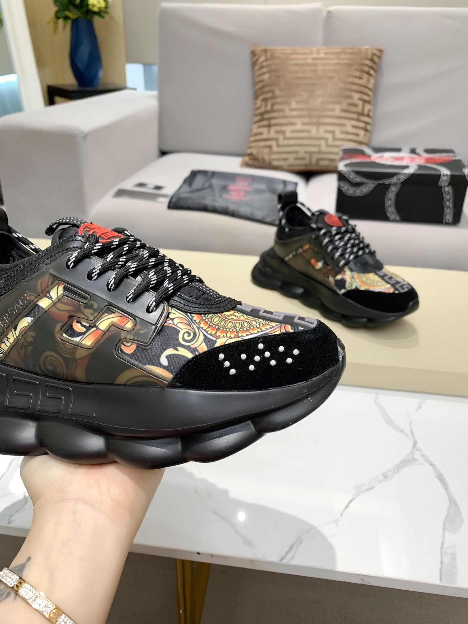 VERSACE Platform Dad Sneakers - Image 8
