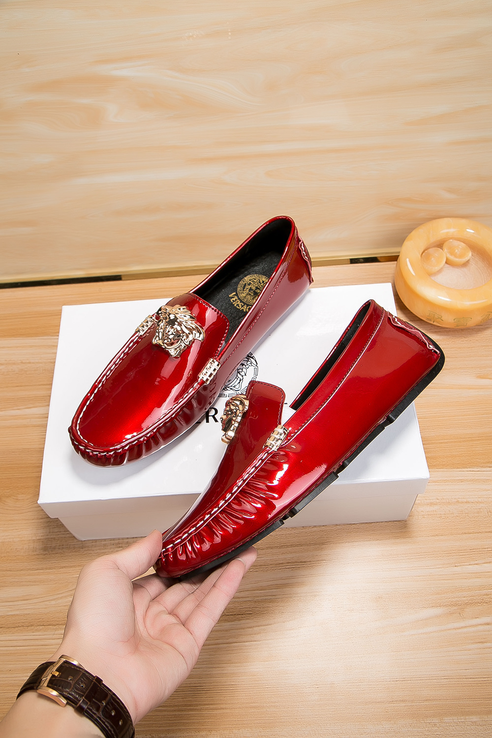 VERSACE Rad Leather Shoes - Image 8