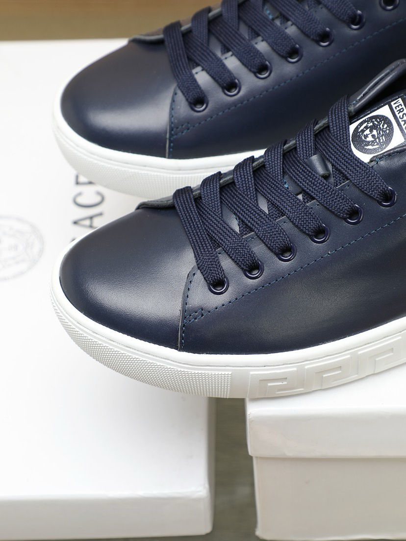 VERSACE Black Casual Leather Shoes - Image 2