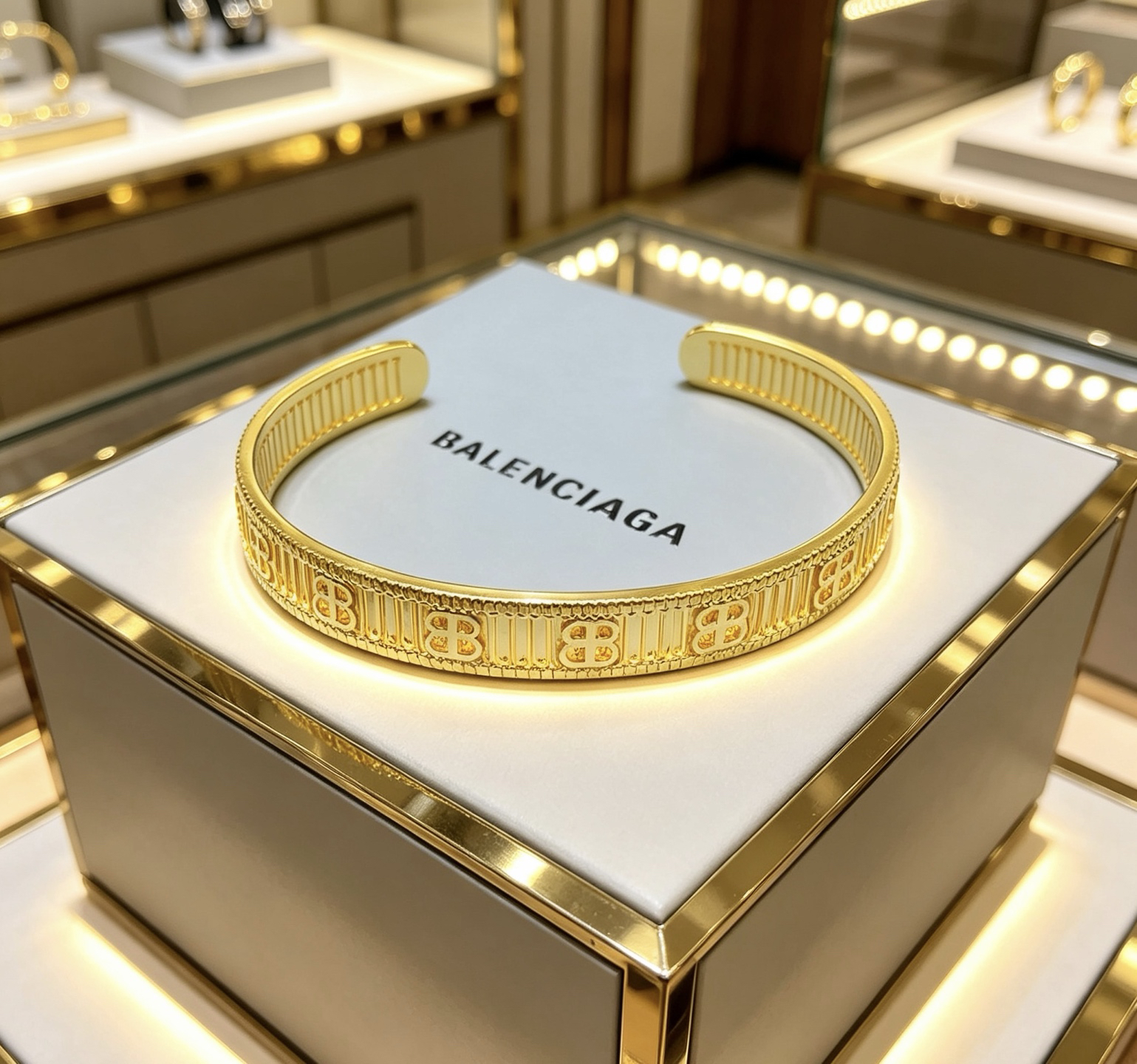 BALENCIAGA Golden Bangle - Image 8