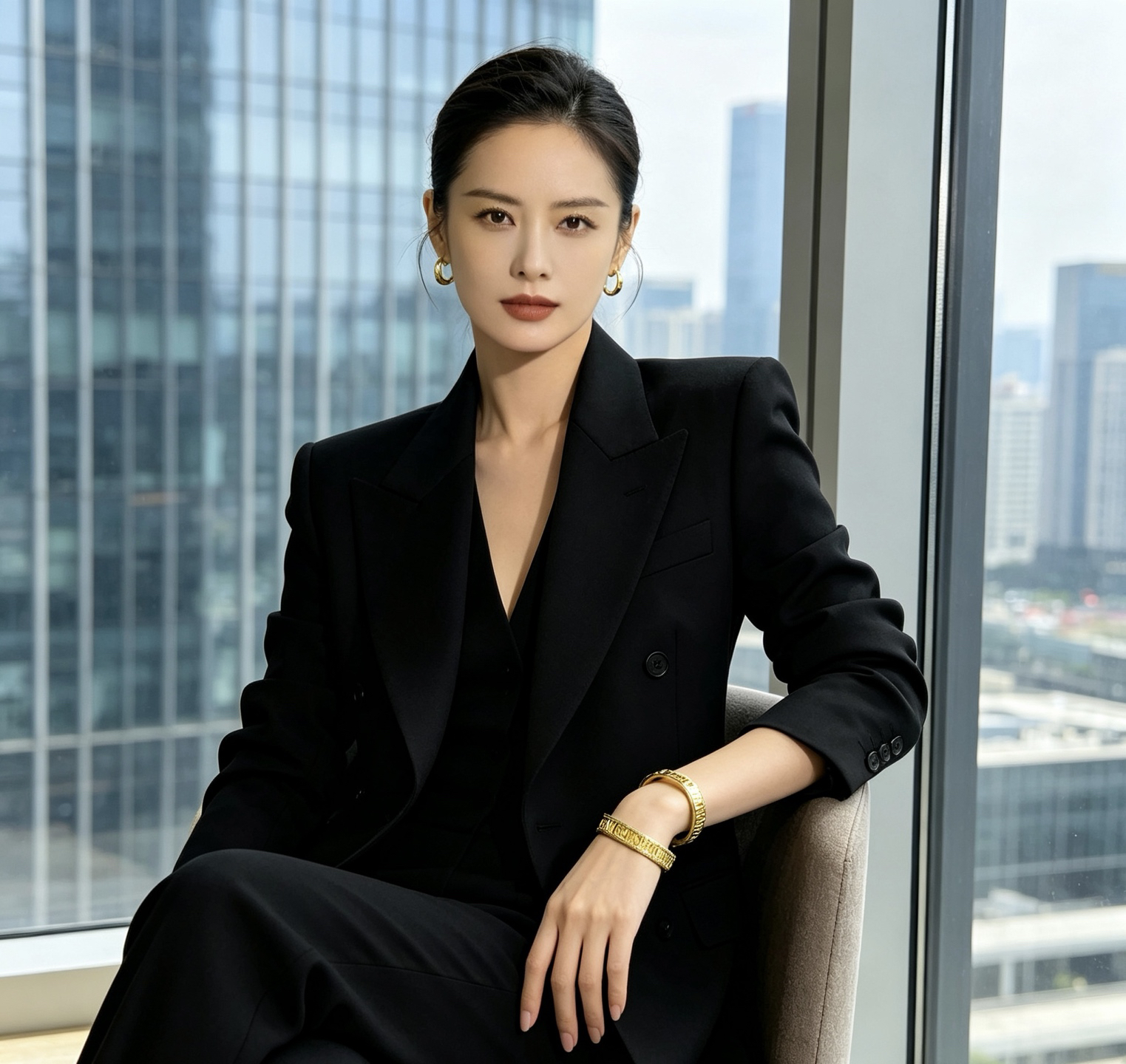 BALENCIAGA Golden Bangle - Image 9
